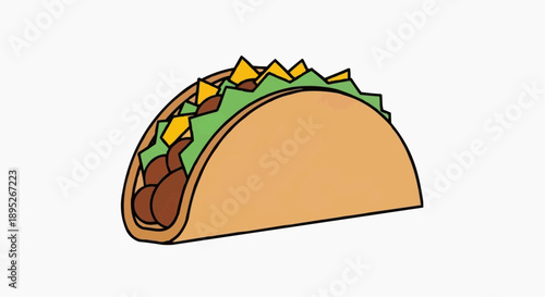 A delicious taco with lettuce and cheese on a plate indoors