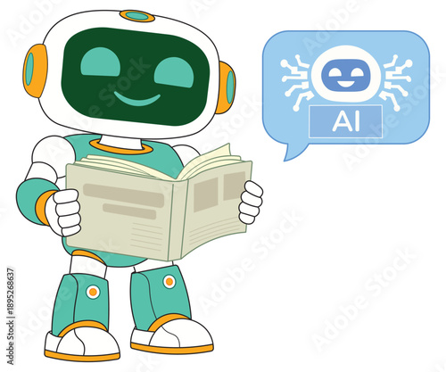 Friendly AI Robot Showing Knowledge Evolution from Book to Artificial Intelligence