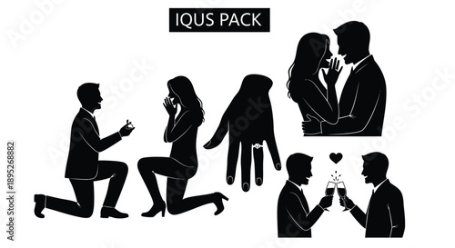 Romantic moments silhouette collection for wedding