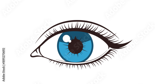 Visionary Compass Eye Vector Illustration. Conceptual Logo Icon for Direction, Strategy, Focus, Insight, and Inner Guidance.