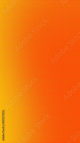 Animated abstract background aesthetic vertical orange and yellow gradient waves with halftone pattern and dots