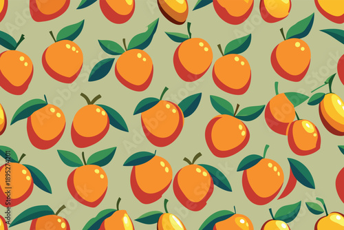 Seamless fruit pattern background, colorful vector illustration for textile and wrap