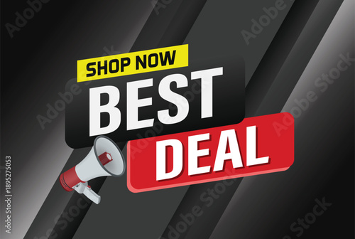 best deal offer poster banner graphic design icon logo sign symbol social media website coupon

