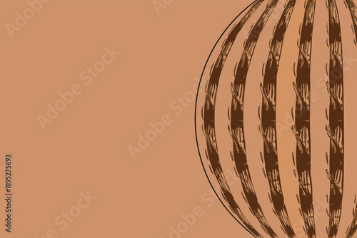 Realistic watermelon skin texture background, fresh fruit surface detail