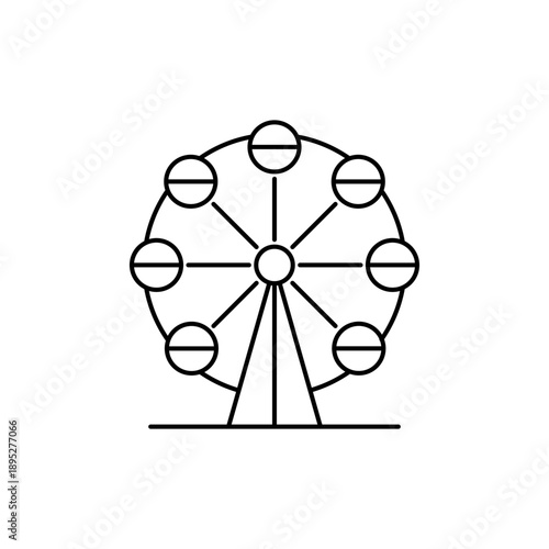 遊園地の観覧車をイメージしたアイコン
