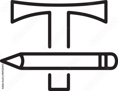 Scales of justice with pen Vector