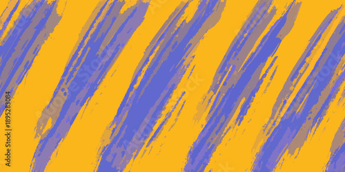 Abstract background with bold yellow and lavender brushstroke patterns