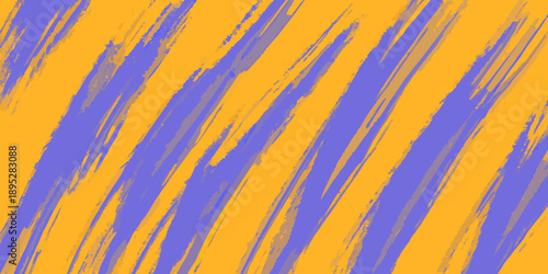 Abstract background with bold diagonal brushstrokes of purple and yellow