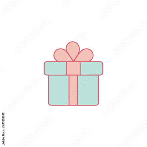 3d pink gift box vector illustration featuring a decorative ribbon and bow for a christmas holiday or birthday celebration surprise present design