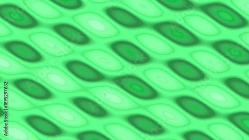 Abstract green pattern with repeating oval shapes and wavy lines for background.