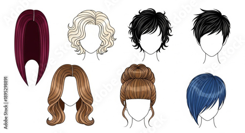 Collection of Diverse Hairstyles for Women and Men.