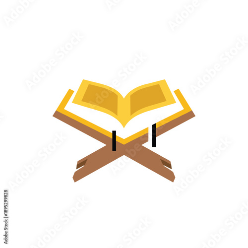 Islamic Book Icon with Stand