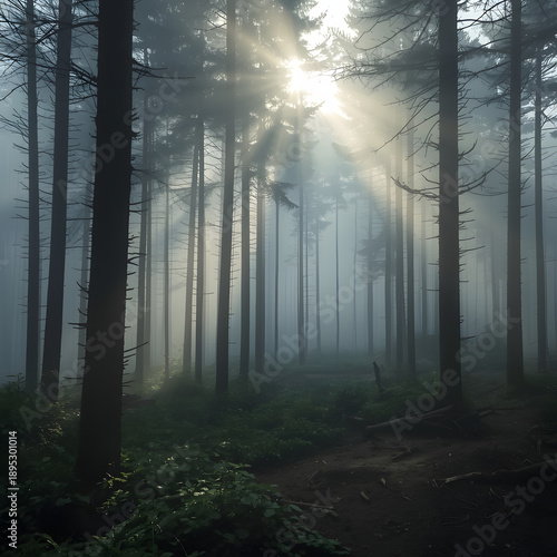 morning in the forest