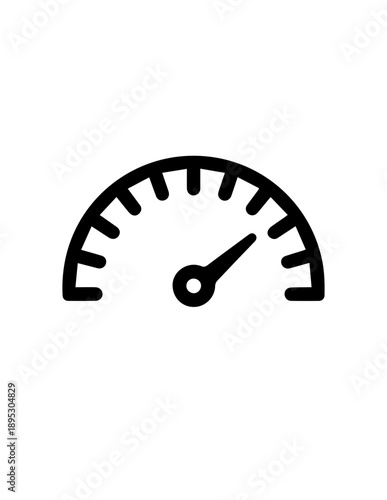SaaS Analytics Dashboard Speedometer Gauge Vector Performance KPI Indicator for Business Growth Monitoring App UI UX Design