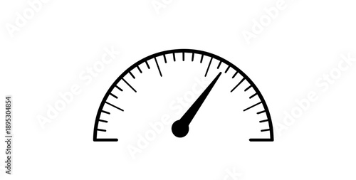 SaaS Analytics Dashboard Speedometer Gauge Vector Performance KPI Indicator for Business Growth Monitoring App UI UX Design