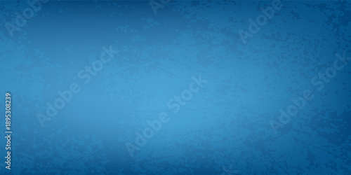 Blue abstract background with faint texture and bright center and black vignette border, elegant luxury sapphire blue art simple design