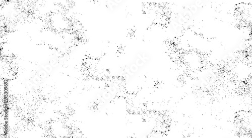  Grunge with fine grains isolated on white background. Vector illustration.  Abstract mild textured effect. Vector Illustration. Black isolated on white.