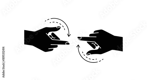 Two hands reaching towards each other in a gesture of connection or agreement.