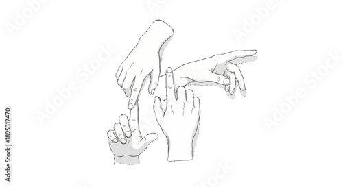 Multiple hands reaching out to each other in a gesture of unity and cooperation.