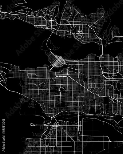 Vancouver Canada map