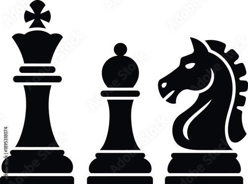 A minimalist black and white illustration of a chess rook piece