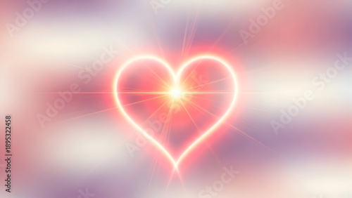 Valentine's day heart symbol on february 14 love and romance concept