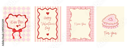 Romantic Valentine’s Day Card Designs with Hand Drawn Frames