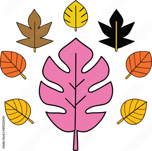 Minimal swiss style artwork with sharp gold leaf illustrations