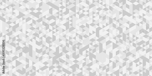 Abstract paper low polygon geometric origami design. white, gray square cube triangulated random cube low polygon triangle textile. abstract corporate banner template creative design.