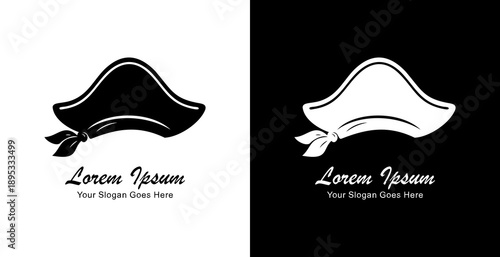 Pirate hat logo design with modern style