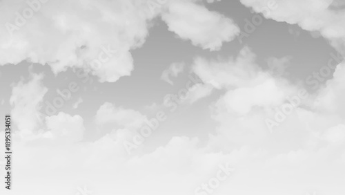 Cloud formation landscape graphic cutout on dark background