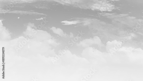 Scenic white clouds atmospheric on gray background