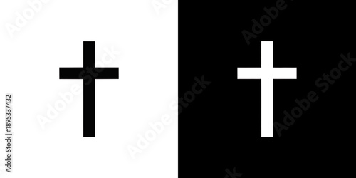 Elegant plus sign symbols in contrasting black and white for design inspiration