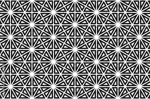 A black and white patterned background with a lot of triangles