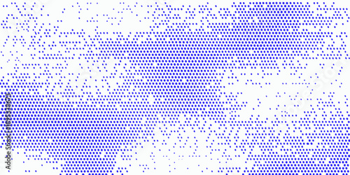 Abstract blue dot pattern resembling static or digital noise