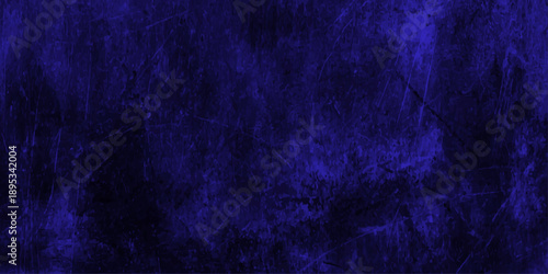 A dark blue grunge background features a vintage textured wall pattern with deep purple and black paint bleeds on an old canvas material for a moody artistic design