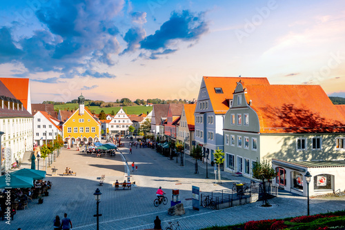 Bild auf Leinwand Altstadt, Ottobeuren, Deutschland