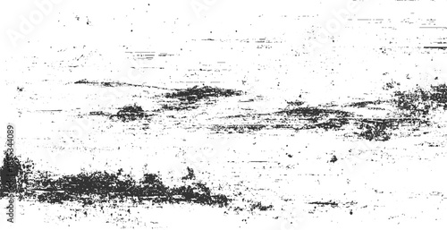 Black and white textured grunge background with distressed horizontal lines and scattered dots