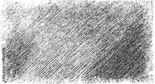 Black and white textured background with diagonal lines and speckles