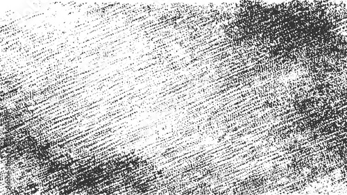 Black and white textured background with diagonal lines and speckles pattern