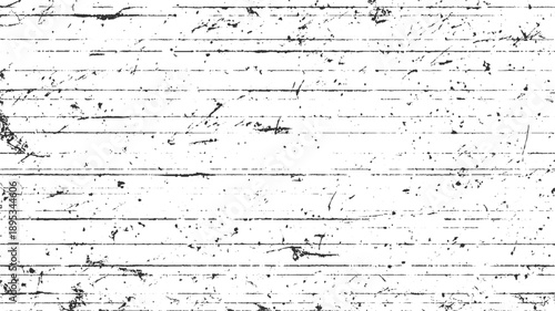 White background with horizontal black lines and scattered black ink splatters and scratches texture