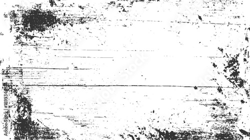 Black and white distressed wood grain texture with horizontal lines and rough edges grunge