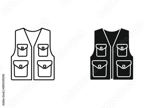 Professional Vector Illustration of a Tactical Vest
