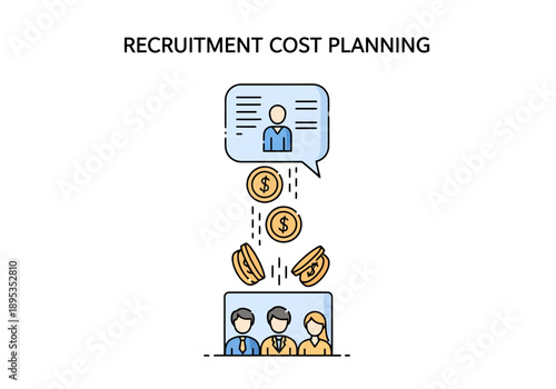 Recruitment Cost Planning Strategy HR Management Budgeting Financial Investment in Human Resources Hiring Process Talent Acquisition Personnel Budget