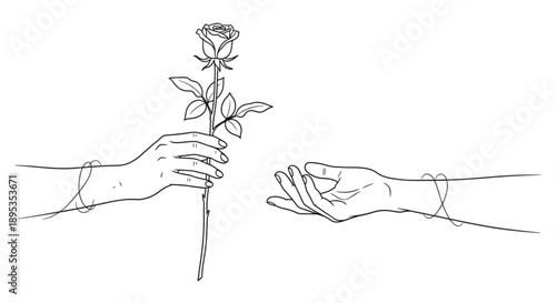 hand holding a bunch of flowers and spring onions on white background