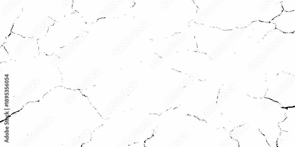 Obraz premium black and white dust and cracked concrete wall Texture pattern design element white background. 