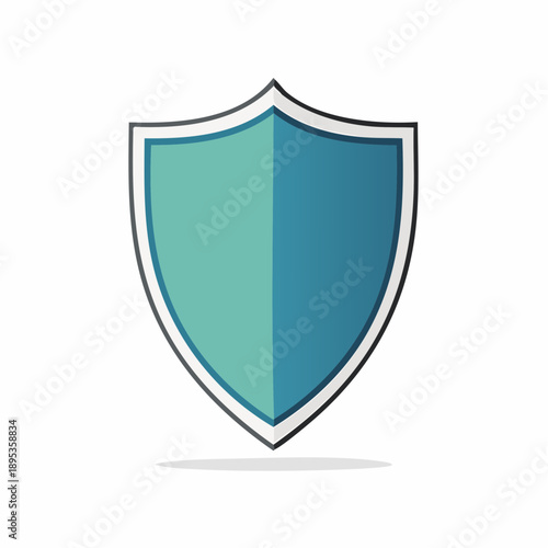 Free Download Iconic Shield Protection Design Divided Teal Blue Safety Symbol Defense Concept - GFXLoad