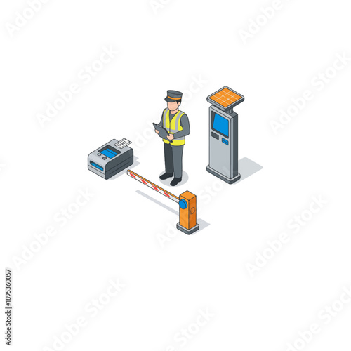 Security Guard at Airport Security Checkpoint.