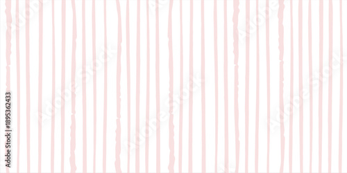 Pink striped pattern, girly stripe seamless background, cute pastel wavy lines. Vector stripes, baby hand draw doodle lines backdrop. eps 10