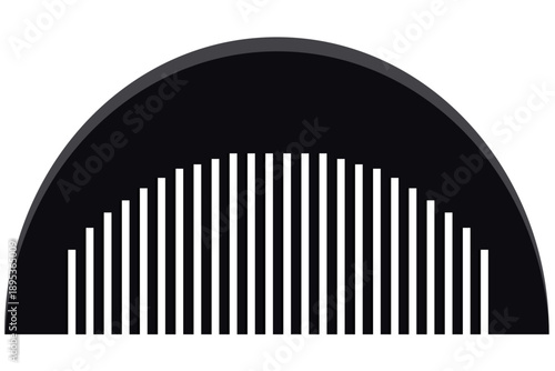 黒色の木製くしのイラスト｜シンプルで落ち着いたヘアケア雑貨素材